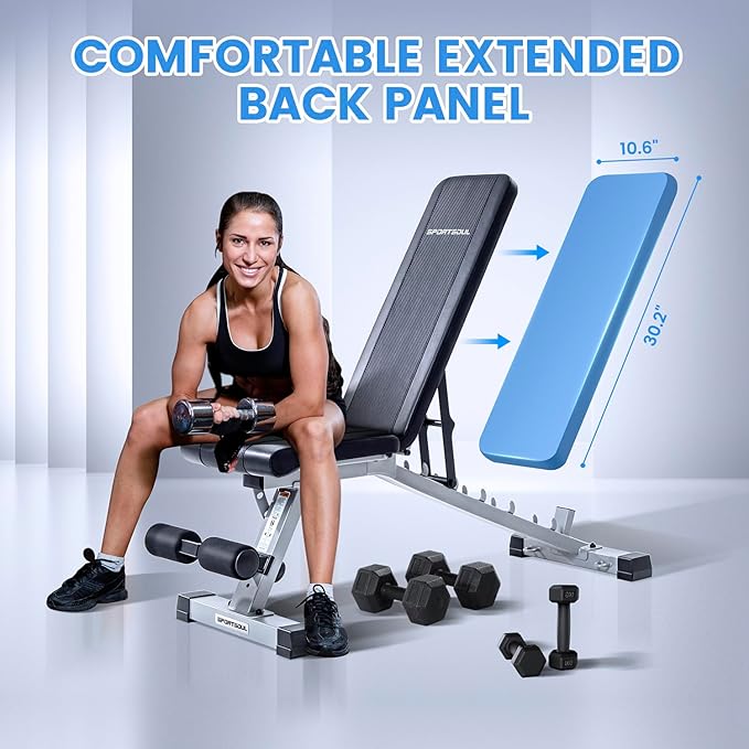 Adjustable Weight Bench Professional Utility Heavy Duty Workout