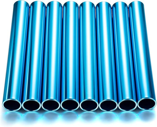 8 Pieces Aluminum Track Field Relay Batons Race