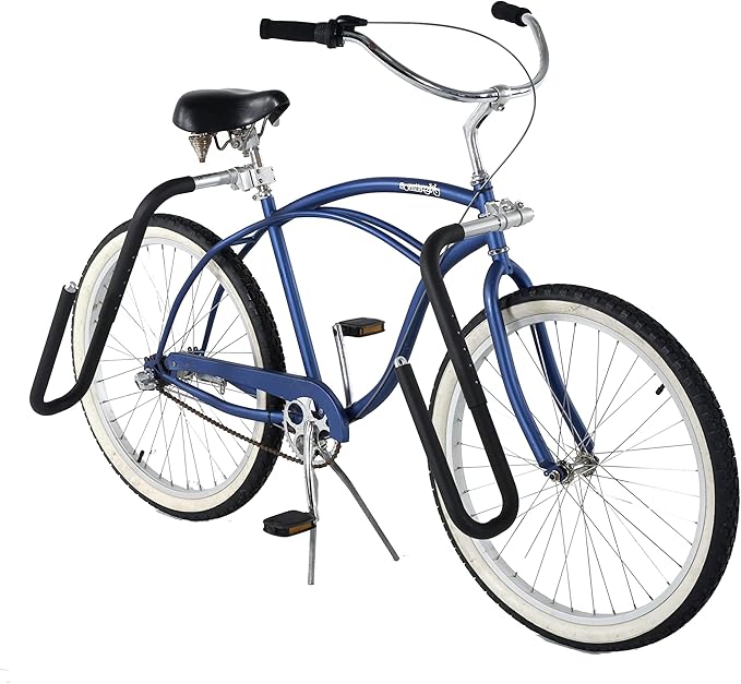 MBB Longboard Bicycle Surfboard Racks, by Moved By Bikes, Compatible with Shortboards, Longboards, and SUP Paddleboards, Quick Release Bars
