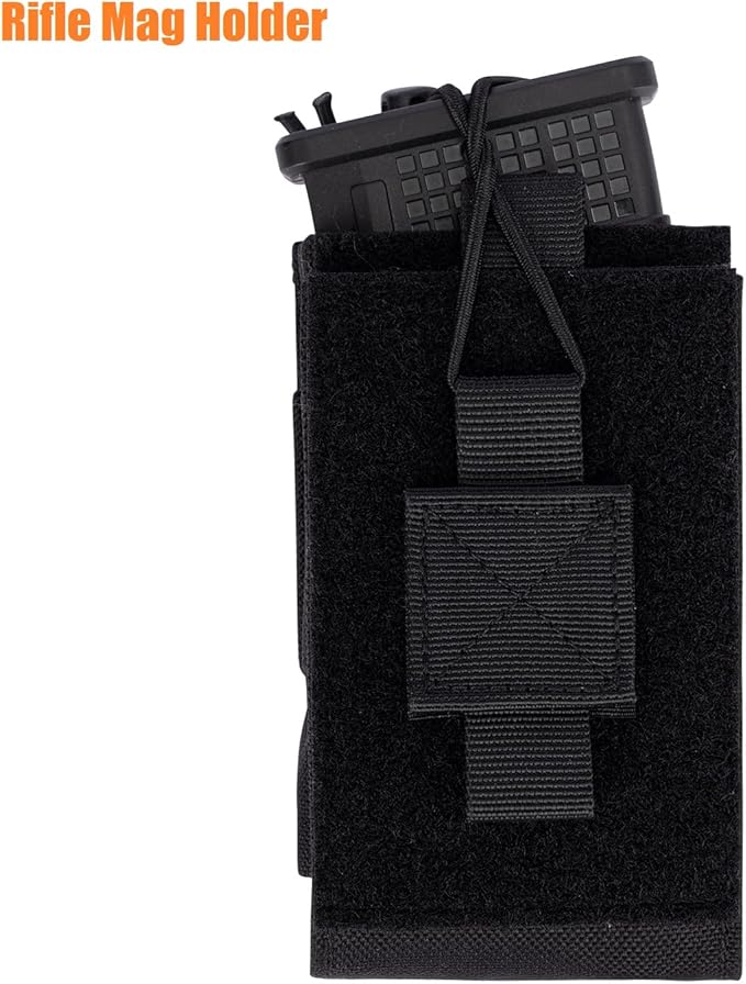 Adjustable Radio Pouch MOLLE Radio Holder for Tactical 5.56mm 7.62mm 7.62mm Magazine