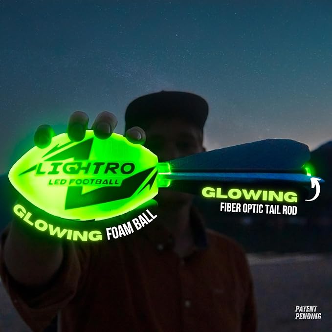 LIGHTRO - Foam Glow in The Dark Football 8 9 9 10 10 11 11 12 12 -
