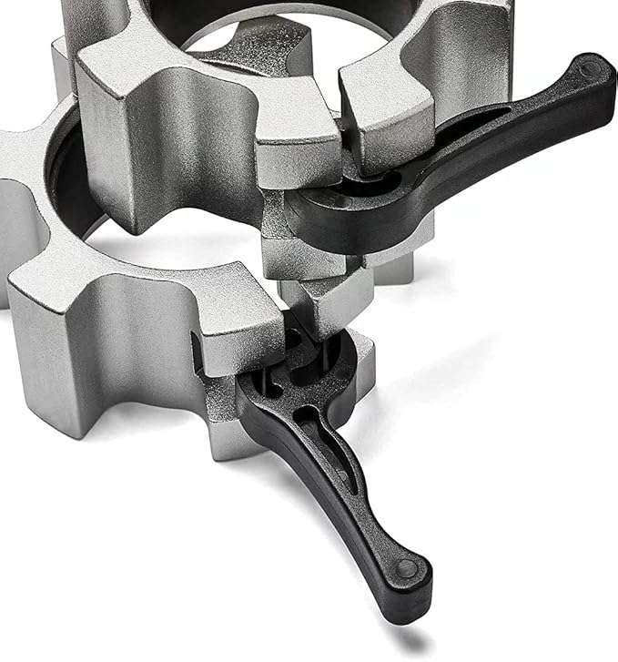 Metal Olympic Barbell Clamps 2inch Heavy Duty Exercise Collars 2" Barbell,Quick 1 Pair