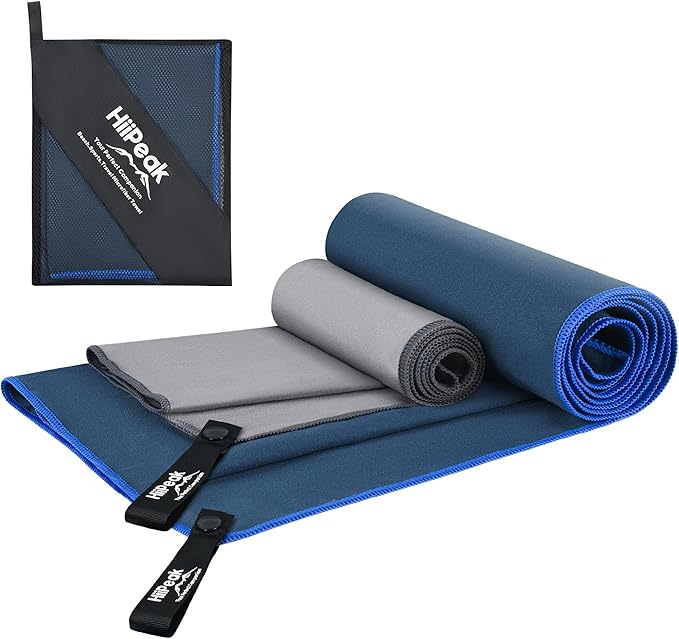 Hiipeak Microfiber Towel 2 Pack 63*32" + 32*16"