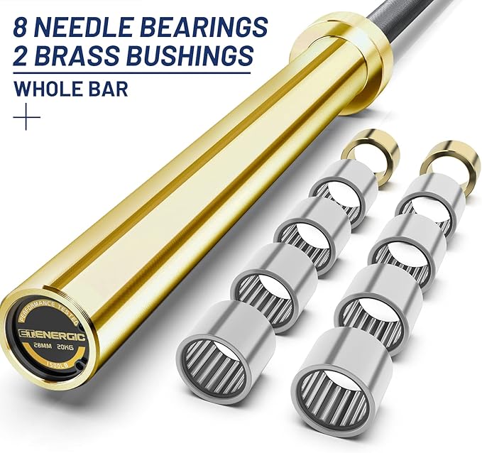 7ft Olympic Barbell Bar 45LB Load 1500-lbs Capacity Available 2" Olympic