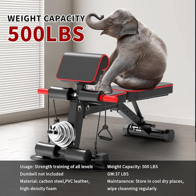 Adjustable Weight Bench 600LBS