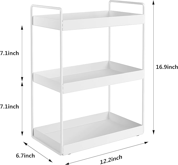 3-Tier Bathroom Countertop Organizer Vanity Tray Cosmetic &