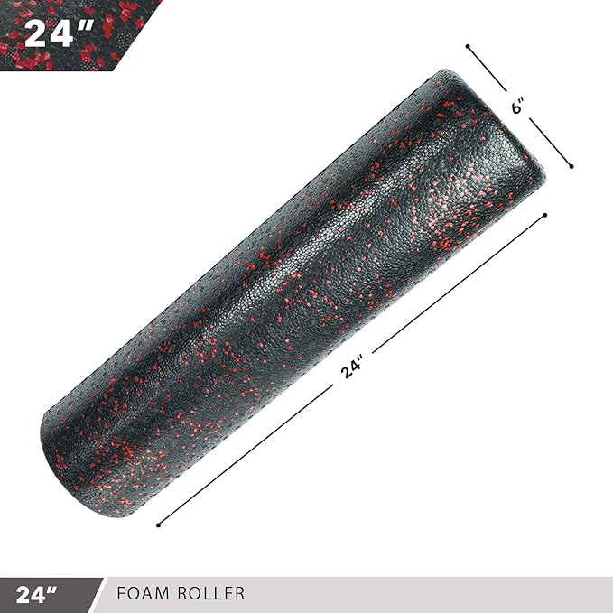 High-Density Round Foam Rollers - 4 Size and 8 Color