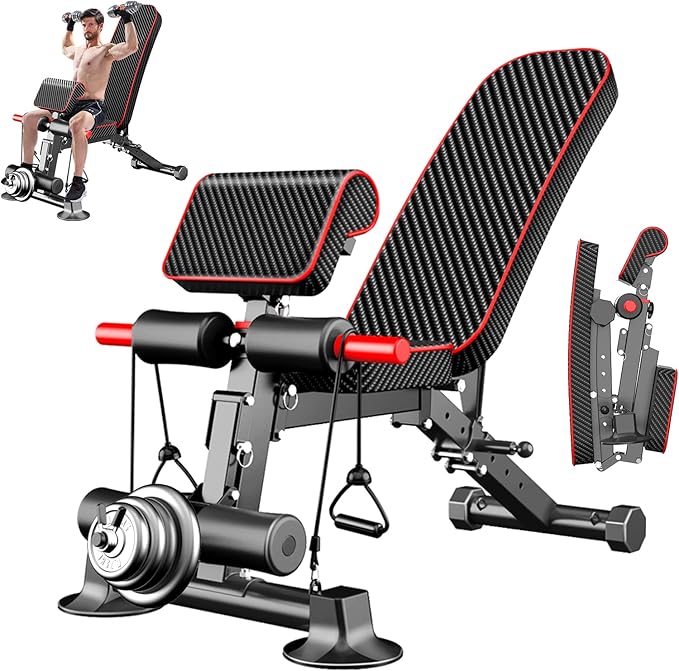 Adjustable Weight Bench - Utility workout Benches for Exercise