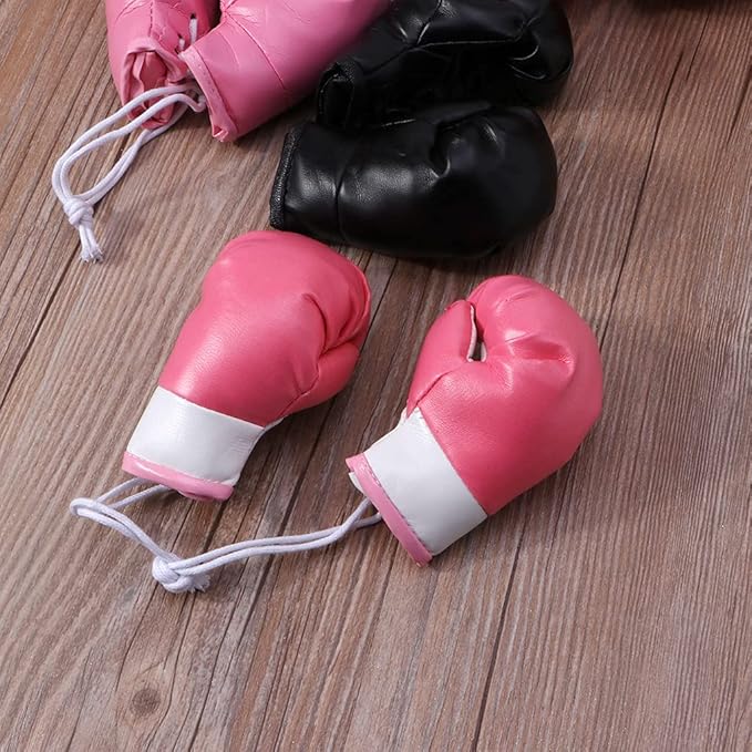 Mini Boxing Gloves - Miniature Accessories for Hanging Bag, Decorative Toys for Home, Car, Christmas Party Decor