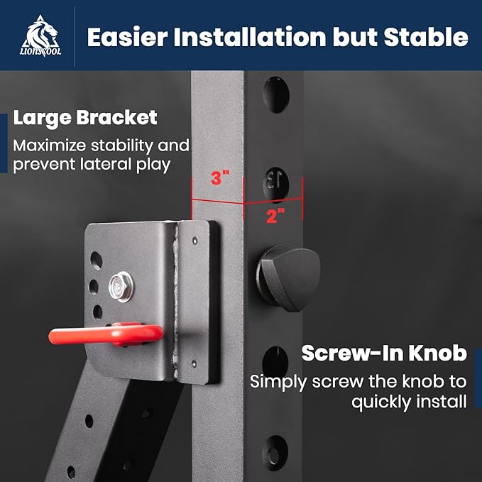 LIONSCOOL Dual Function Lever Arm Belt Squat Attachment 400lbs Capacity,