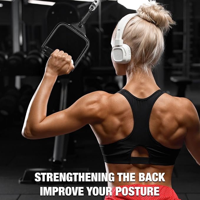 A2ZCARE LAT Pull Down Cable Machine Attachment - Cable Machine Accessories for Home Gym with Multi Option