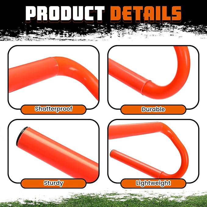 5 Pcs Speed Agility Training Hurdles Detachable Durable
