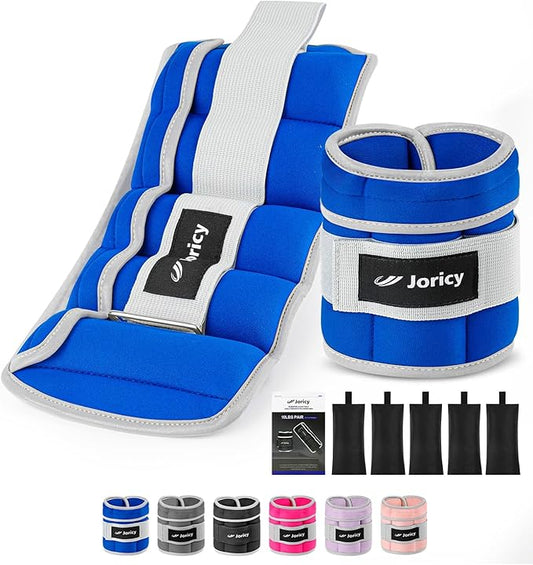 Adjustable Ankle Weights for Women Men 1 Pair 2 4 4 6 6 8 8 10 10 LBS 1-5 LB