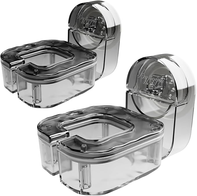 Acrylic Hair Dryer Holder Wall Mounted 2 Pack