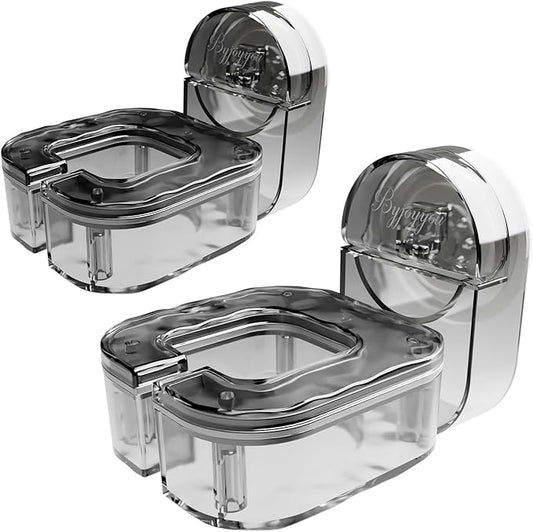 Acrylic Hair Dryer Holder Wall Mounted 2 Pack