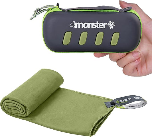 4Monster Camping Towel Super Absorbent-Quick Dry Microfiber Towel