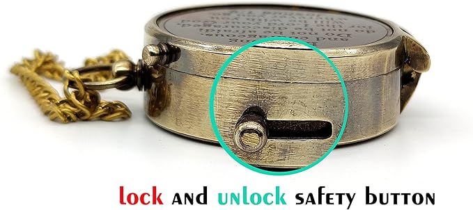 5MOONSUN5's US Army Engraved Brass Military Compass Nautical