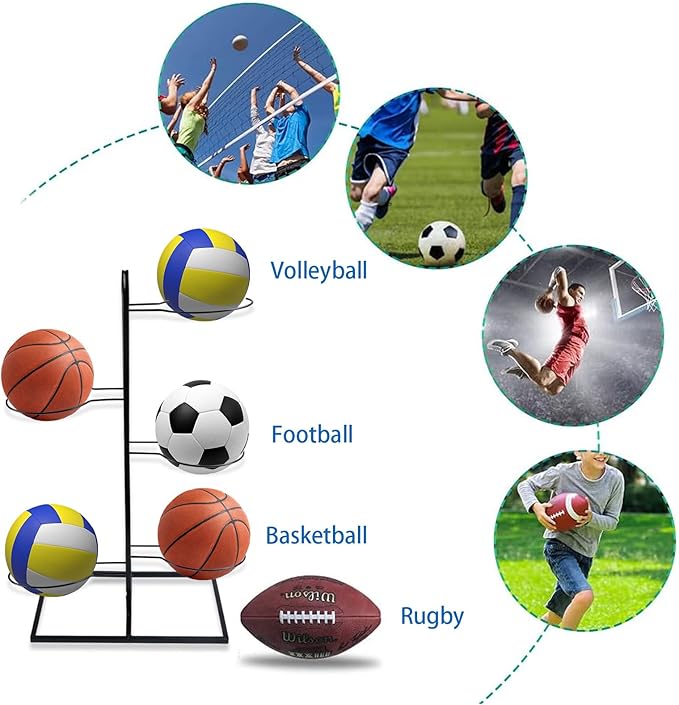 Longzhuo 5 Tier Ball Storage Rack