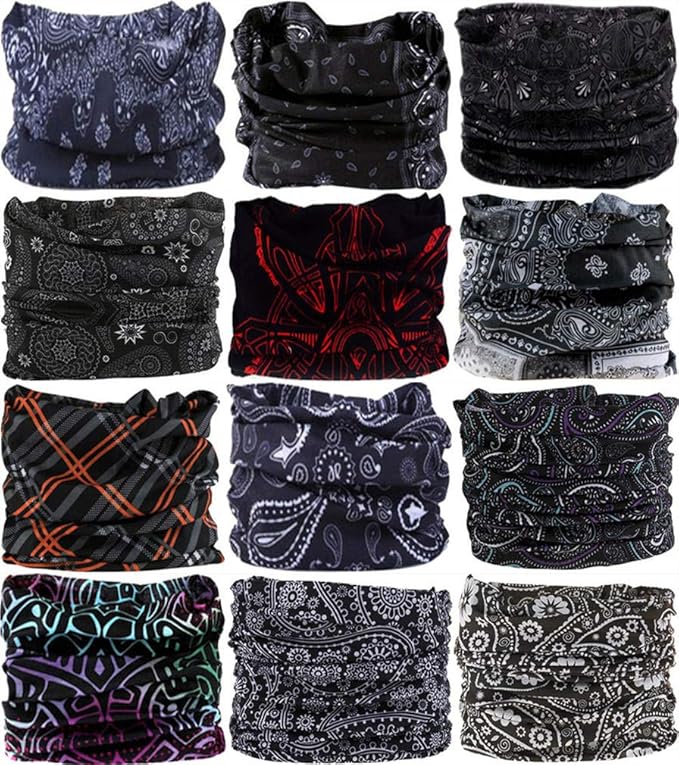 Headband Neck Gaiter Head Wrap Headwear Face Mask Magic Scarf Bandana for Men and Women