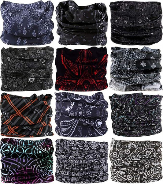 Headband Neck Gaiter Head Wrap Headwear Face Mask Magic Scarf Bandana for Men and Women