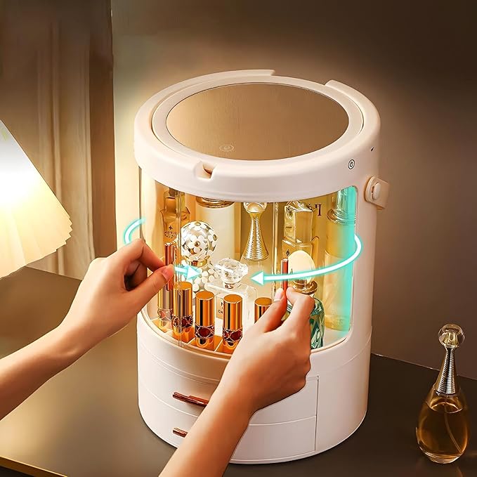 Makeup Organizer, Skincare Organizers, Rotating Makeup Organizer, Cosmetic