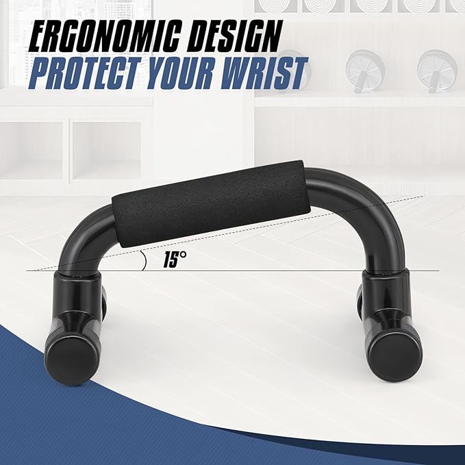 MADOG Portable Push Up Bars with Cushioned Foam Grip 1 Pair 330 lbs,
