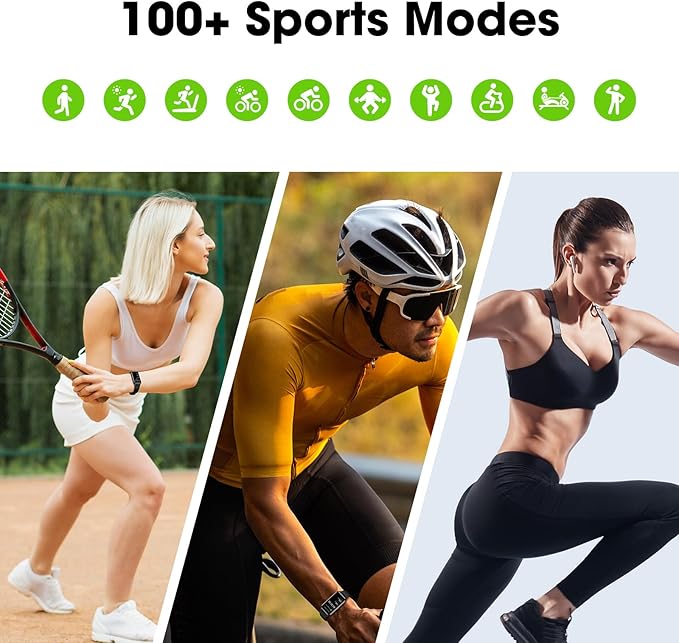 Long Battery Pedometer Watch 14 Days Battery Life, Slim Design No App/Phone Required Fitness Tracker, 50 Meters Waterproof Smart Watch, Heart Rate & Blood Oxygen Monitor Step Counter for Men Women
