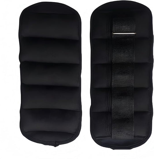 Adjustable Ankle/Wrist Weights Set 10-pound Pair with Removable 1-5lbs Each