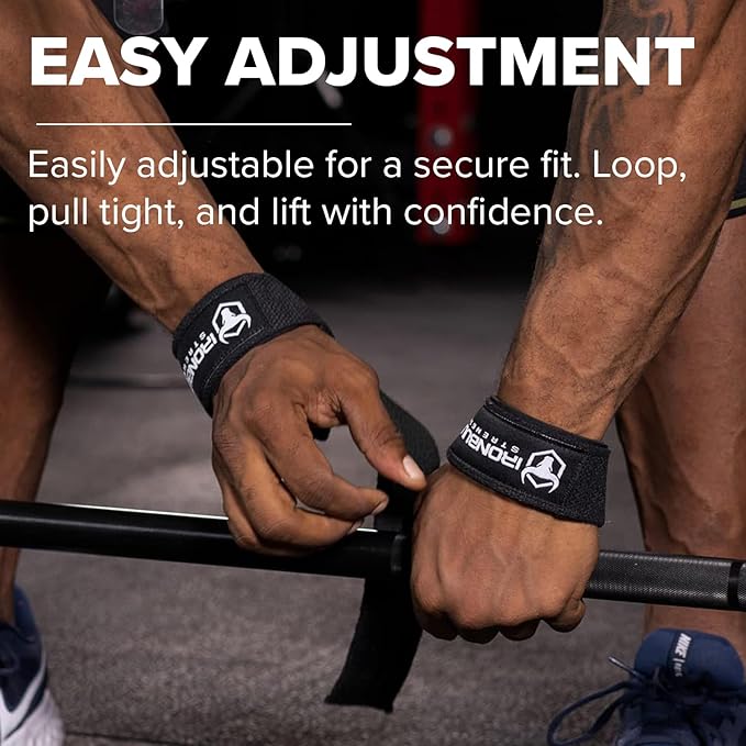 Lifting Straps (1 Pair) - Wrist Straps for Weightlifting - Lifting Straps Gym for Deadlift - Weight Lifting Straps for Weight Training - Gym Straps for Workout, Powerlifting, Strength Training and Bodybuilding - For Men and Women