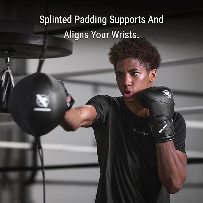 Hayabusa T3 Boxing Bag Gloves for Men and Women, Open Thumb