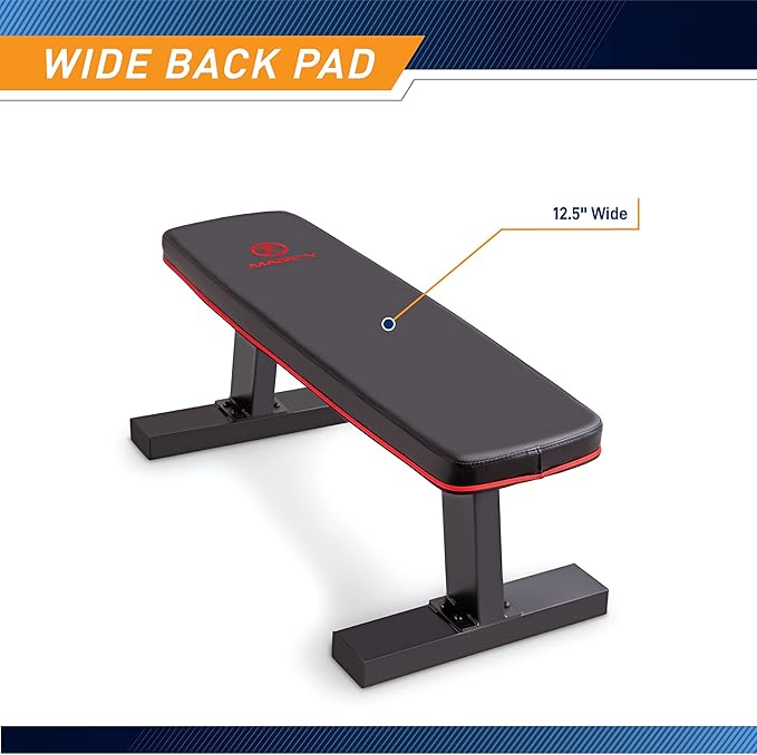 Marcy Flat Utility Weight Bench for Home Gym
