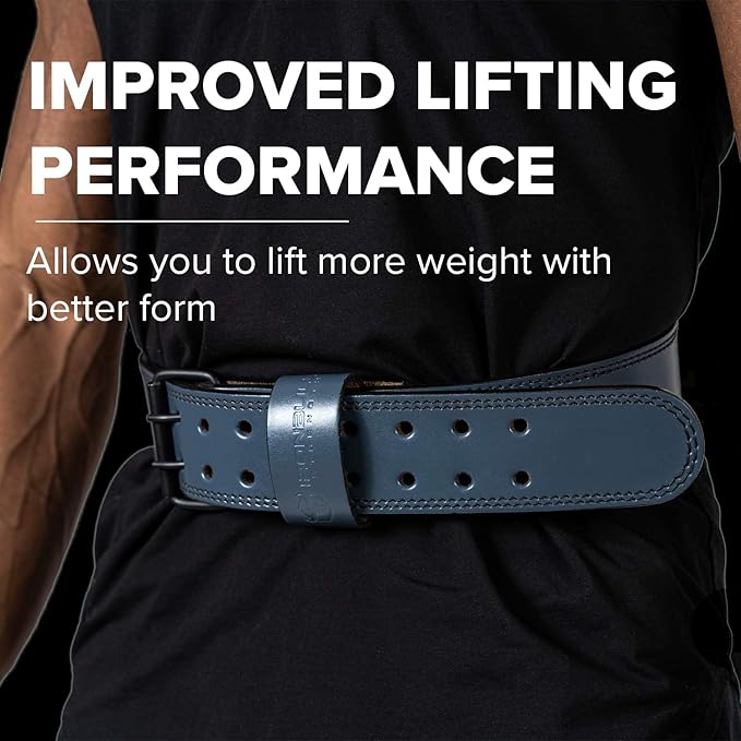 7mm Leather Weight Lifting Belt (IPF 4" to 2â€ Tapered