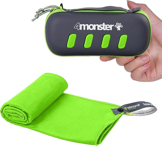 4Monster Camping Towel Super Absorbent-Quick Dry Microfiber Towel