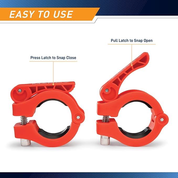 Marcy Olympic Barbell Lock Collar Clips to Secure OBC-7RD