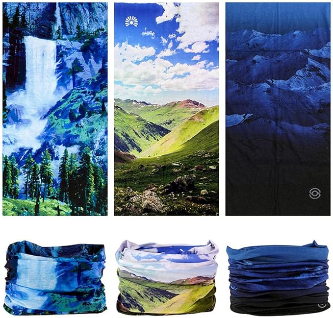 Headband Neck Gaiter Head Wrap Headwear Face Mask Magic Scarf Bandana for Men and Women