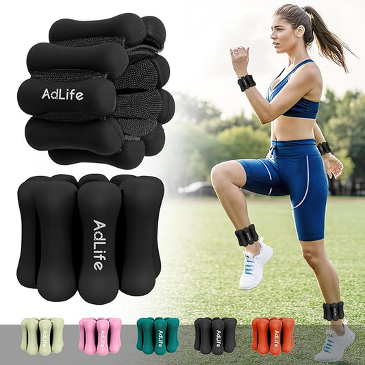 2lbs Adjustable Pilates Wrist Ankle Weights for Women 2(1 lb
