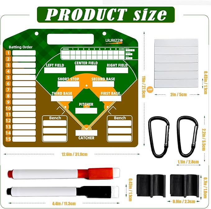 Magnetic Baseball Lineup Board，Baseball Lineup Cards Baseball Lineup