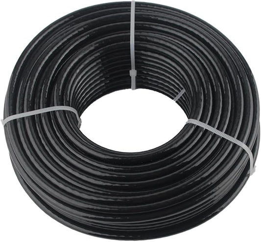 32.8Ft/98.4Ft Fitness Pulley Cable,1/4"(6mm) Gym Steel Cable for DIY Home Gym, Gym Cable Replacement for Pulley Cable Machine, DIY Home Gym,TPU Coated