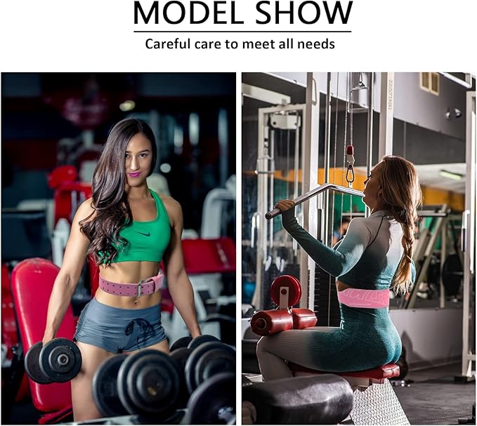 9mm Leather Fitness Weight Lifting Belt for Women&Men 4 Inches