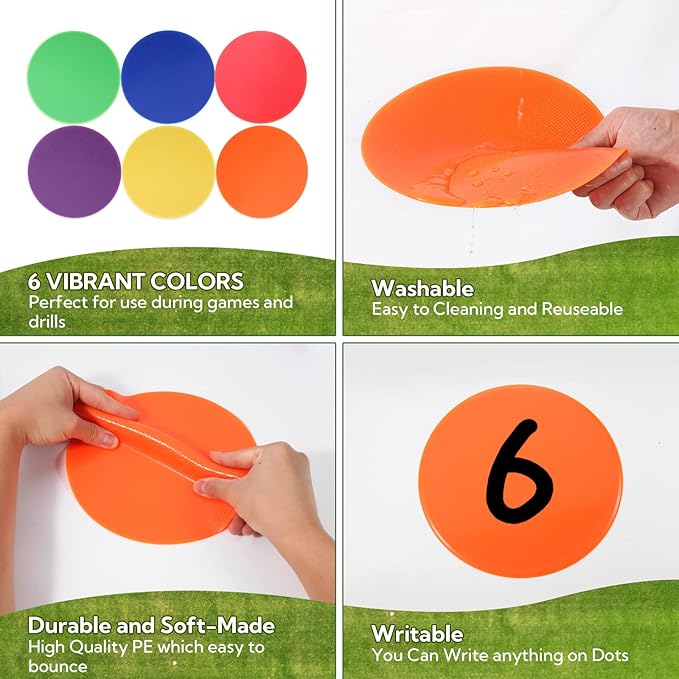 9 Inch Poly Vinyl Spot Markers -30 Pcs
