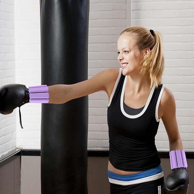 Adjustable Wrist & Ankle Weights for Women and Men 2 (1Lb (1Lb Each),