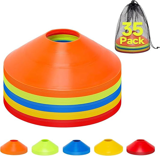 35 PCS Agility Soccer Cones for Training