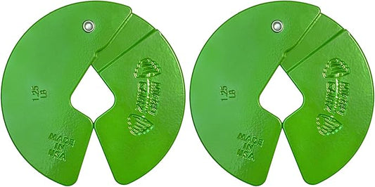 Micro Gainz Dumbbell Fractional 1.25lb Weight Plate, Ideal for Micro Loading, (Choose Color) 2 Piece Fractional Weight Plates, Designed for Dumbbell Training, Made In USA