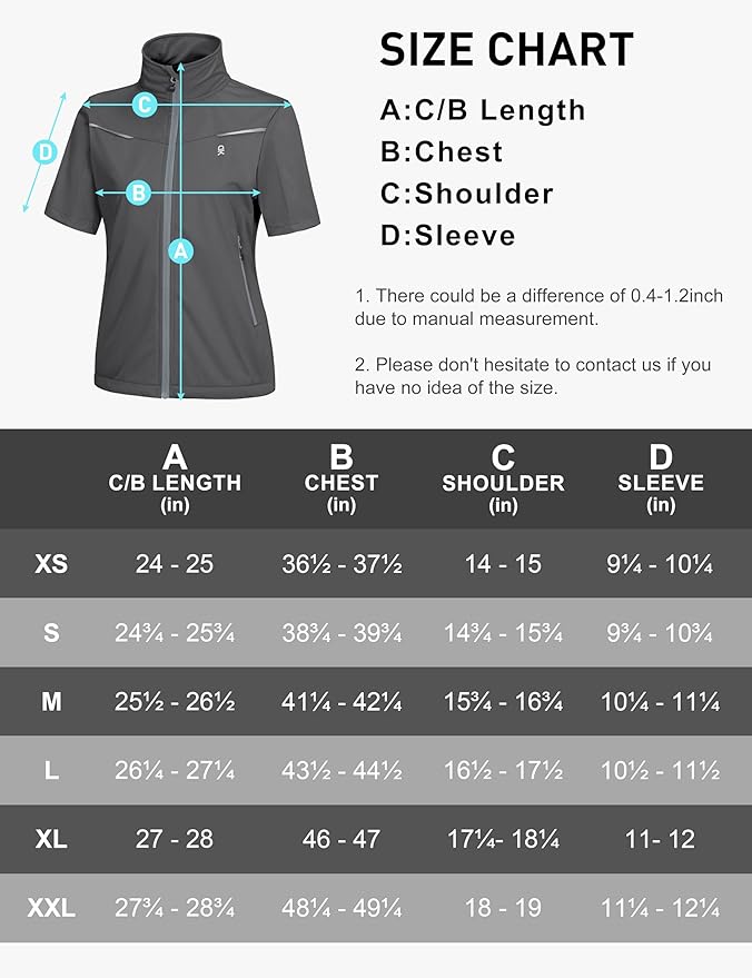 Little Donkey Andy Women's Short Sleeve Jacket Windproof Lightweight Vest for Golf Hiking Running