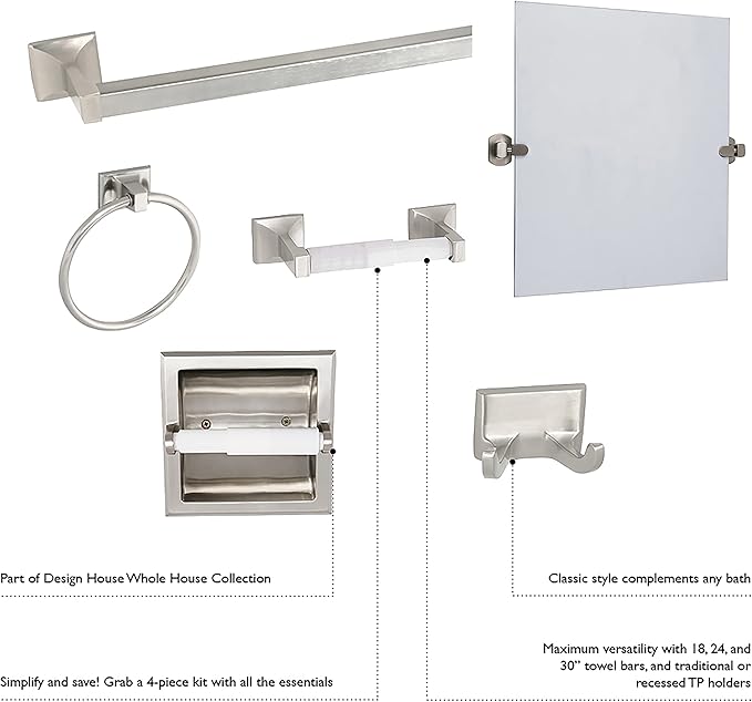 Millbridge Double Robe Hook in Polished Chrome 2-Pack