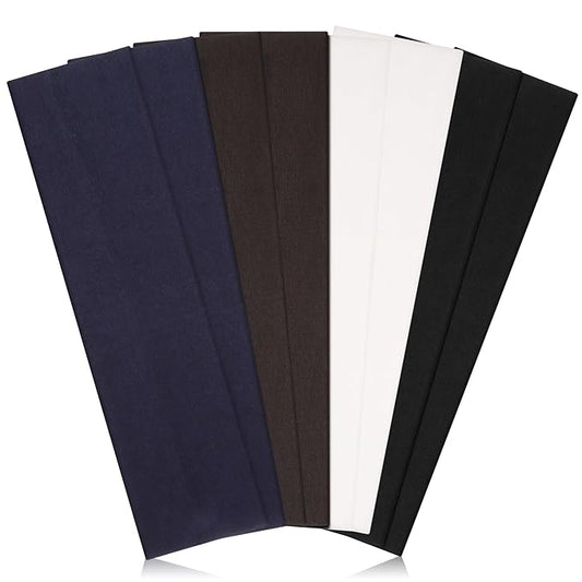 Headbands for Women Non Slip - Stylish Sports Hair Bands for Women's Hair - Soft Cotton Cloth Stretchy Headbands for Women for Yoga, Outdoor Exercise Running - 8 Pack