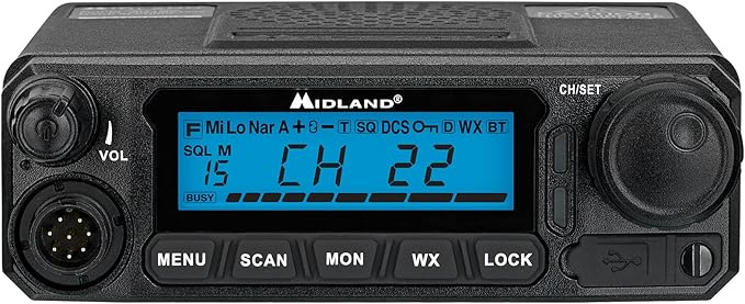 Midland – MXT500-50 Watt GMRS MicroMobile® Two-Way Radio 8 Repeater 2.1dB Unity
