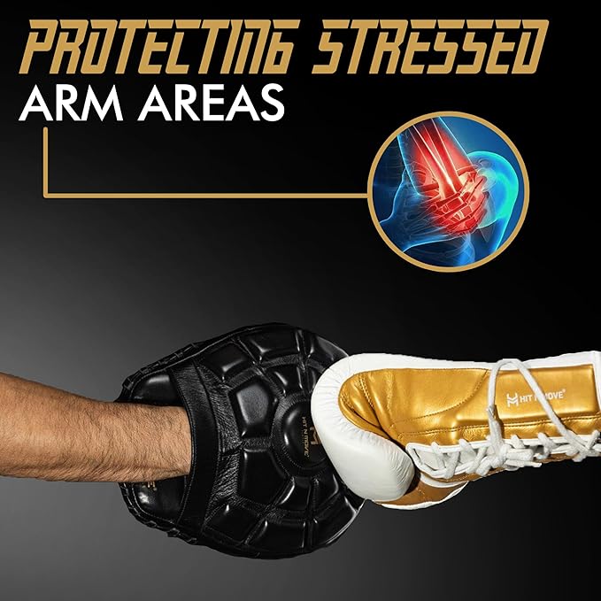 HIT N MOVE Turtle Boxing Mitts and Pads Suitable for Boxing Gloves Men, Boxing Equipment, MMA Gloves Men, UFC Gloves, Boxing Mitts Leather, Training Gear for Athletes, High-Performance Focus Mitts