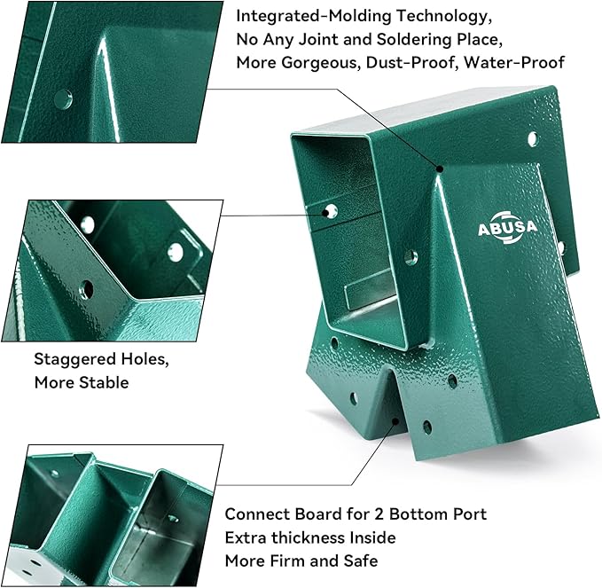 Heavy Duty Children Swing Set Hardware Replacement Kit 2 Swing 4 Swing 2 Green (H2SG)