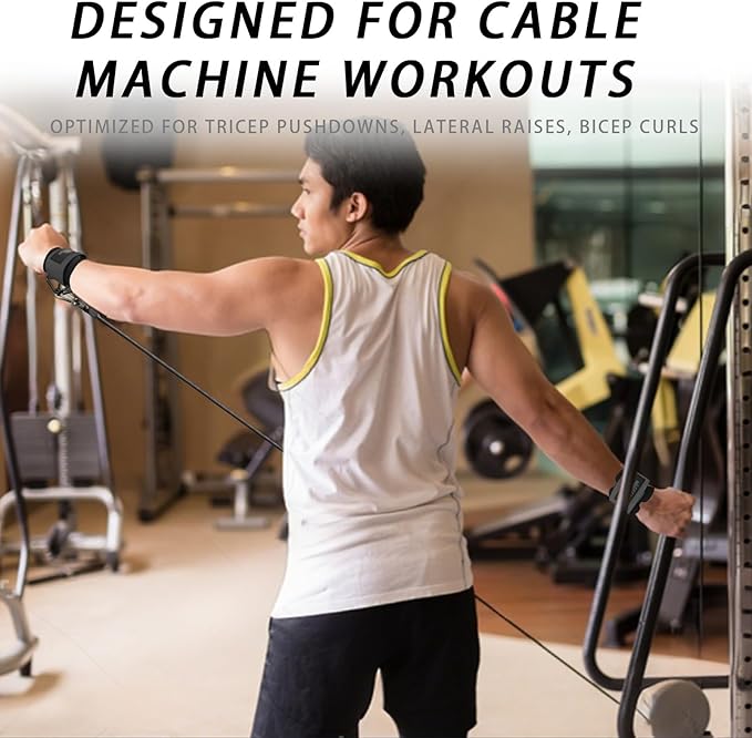 Adjustable Wrist Cuffs Neoprene Padded Straps for Cable Machines Strength Training Equipment